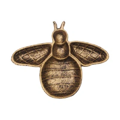 Gallerie Ii Bee Spring Minimalist Small Decorative Shaped Dish Plate In Gold