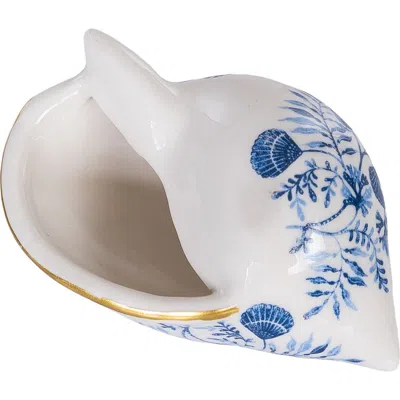 Gallerie Ii Chinoiserie Scotch Ponnet Shell Decorative Figurine In Blue