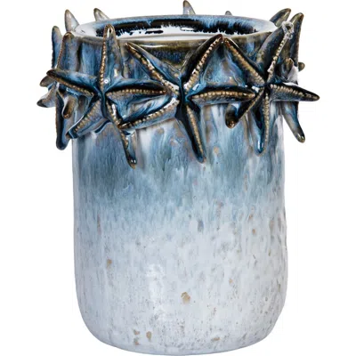 Gallerie Ii Chinoiserie Sea Starfish Decorative Novelty Container In Gray