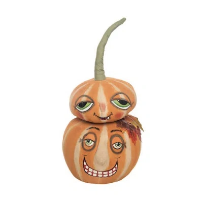 Gallerie Ii Double Pumpkin Door Stop Joe Spencer Gathered Traditions Soft Art Doll Fall Autumn Hallo In Orange