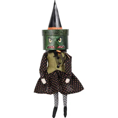 Gallerie Ii Greta Witch Box Head Halloween Joe Spencer Gathered Traditions Figurine In Multi