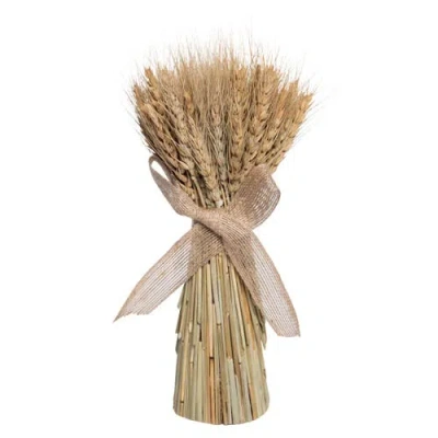 Gallerie Ii Harvest Wheat Bundle Figurine In Yellow