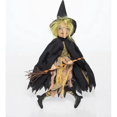 Gallerie Ii Hortense Little Witch Joe Spencer Gathered Traditions Halloween Art Doll Figure In Black