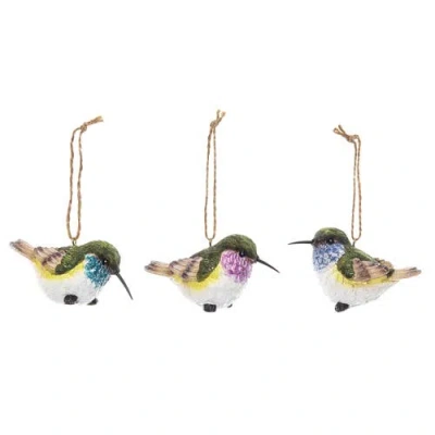 Gallerie Ii Hummingbird Figurine Assortment Of 3 In Yellow