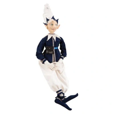 Gallerie Ii Jack Frost Joe Spencer Gathered Traditions Christmas Christmas Art Doll Figure In Blue