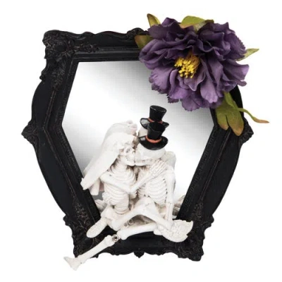 Gallerie Ii Kissing Couple Halloween Wall Art Tabletop Figurine In White