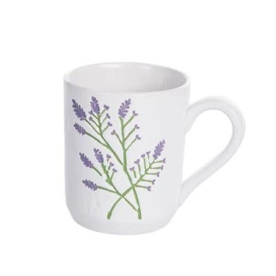 Gallerie Ii Lavender Floral Botanical Coffee Drinkware Mug In Purple