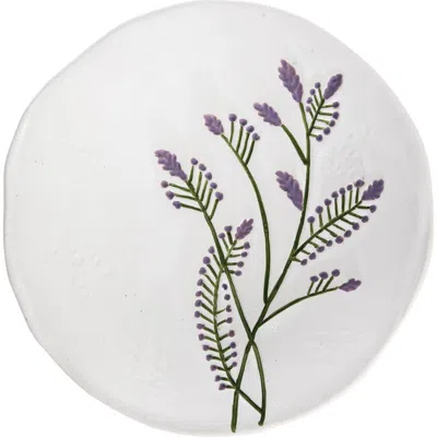 Gallerie Ii Lavender Floral Botanical Spring Novelty Decorative Bowl Plate In Purple