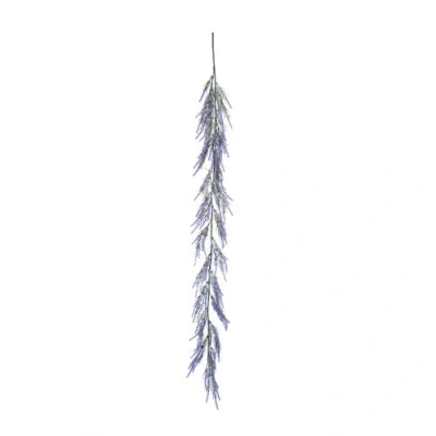 Gallerie Ii Lavender Flowers Decorative Easter Garland 59" In Purple