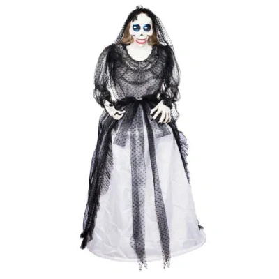 Gallerie Ii Led Animated Large Spinning Bride Doll Halloween 65.9" Figurine In Multi