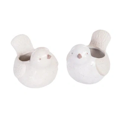 Gallerie Ii Natural Bird Decorative Novelty Shaped Assortment Of 2 Containers A/2 In Sand