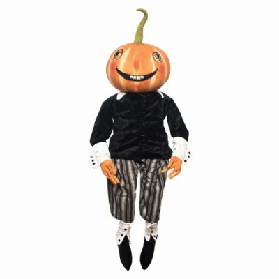 Gallerie Ii Pablo Pumpkin Joe Spencer Gathered Traditions Soft Art Doll Fall Autumn Halloween Harves In Black