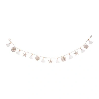 Gallerie Ii Plush Coastal Garland In White