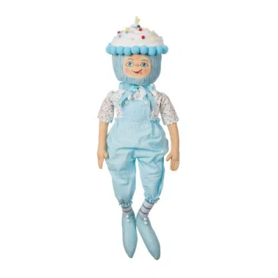 Gallerie Ii Sammy Sweet Gathered Traditions Joe Spencer's Figurine Doll 24" In Blue