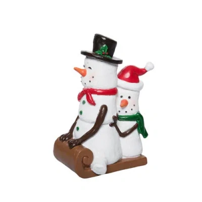 Gallerie Ii Sleigh Fun Marshmallow Man Figurine In White