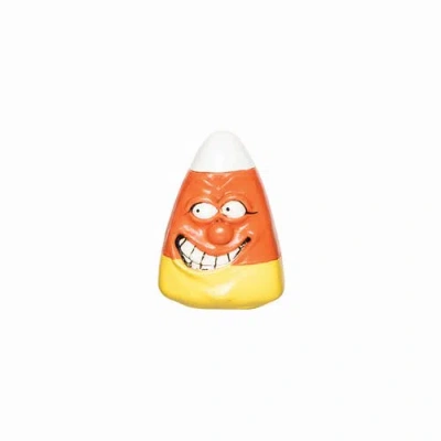 Gallerie Ii Smiling Face Candy Corn Halloween Small Figurine In Orange