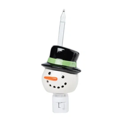 Gallerie Ii Snowman Bubble Plug In Night Light W/ Switch In White