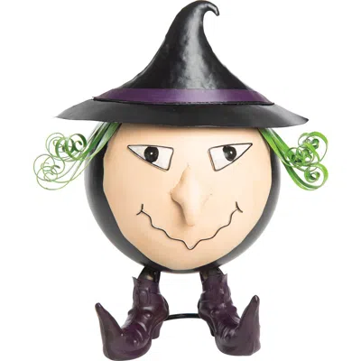 Gallerie Ii Witch Halloween Figure With Halloween Candy Halloween Bowl In Multi