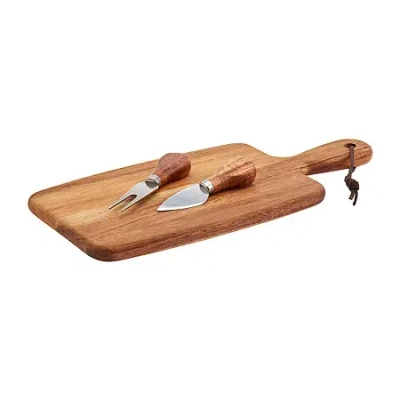Gallery 3-pc. Wood Cheese Board Set In Brown