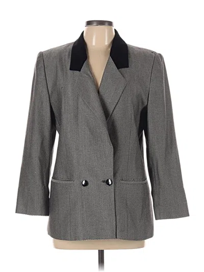 Pre-owned Gallery Blazer Jacket In Gray