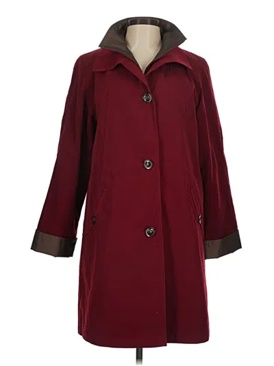 Pre-owned Gallery Coat In Burgundy