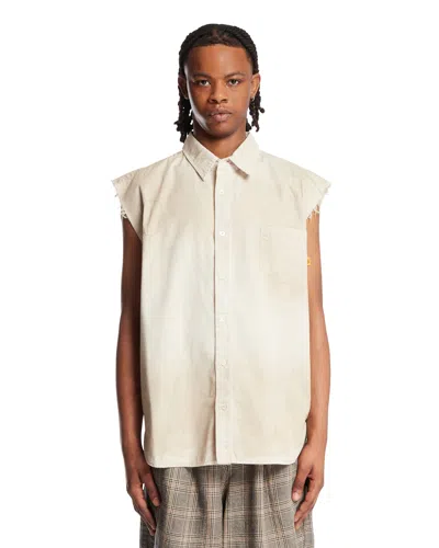 Gallery Department Beige Sleeveless Shirt In Neutral