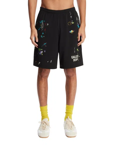 Gallery Department Black Paint-splatter Shorts