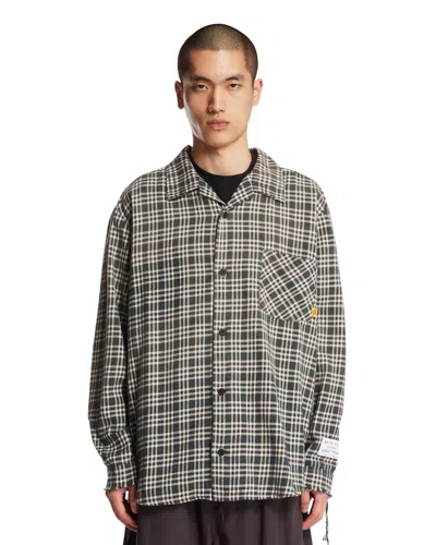 Gallery Department Green Check Cotton Shirt In Gray
