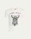 Gallery Department Men's Lone Wolf Relaxed-fit Graphic T-shirt In White