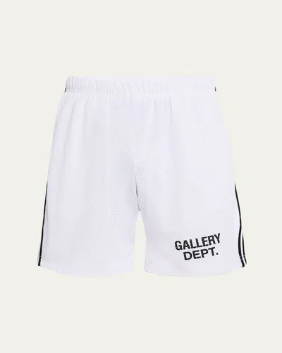 Gallery Department Men's Mesh Venice Court Shorts In White Wblack