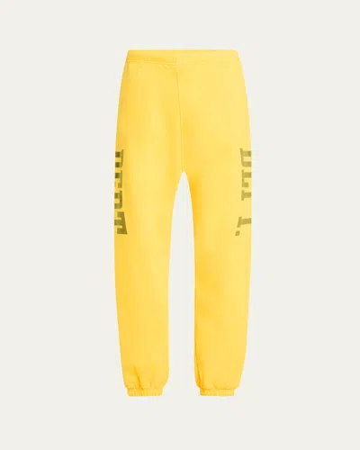 Gallery Department Men's Side-logo Sweatpants In Gold Yellow