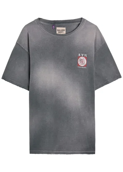 Gallery Dept. 40 Year Faded Cotton T-shirt In Black