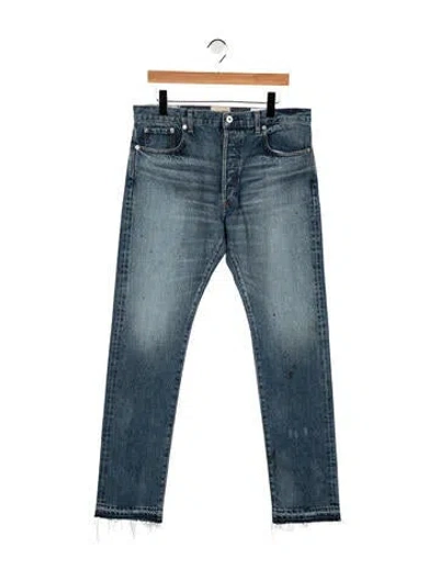 Pre-owned Gallery Dept. 5001 Selvage Denim Indigo Straight-leg Jeans In Blue