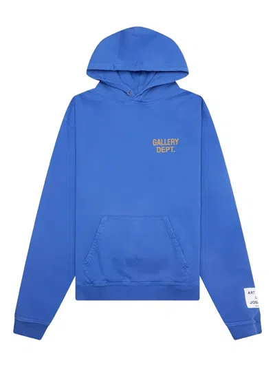 Gallery Dept. 90's Logo-print Hoodie In Blue