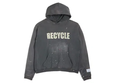 Pre-owned Gallery Dept. 90's Recycle Hoodie In Washed Black