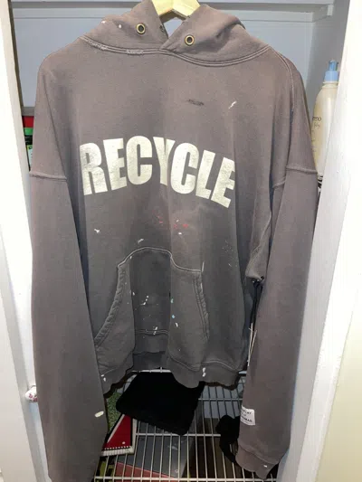 Pre-owned Gallery Dept. 90's Recycle Hoodie Size S In Black
