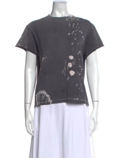 Pre-owned Gallery Dept. Alva 'charcoal' Graphic Print T-shirt In Gray