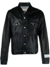 Gallery Dept. Andy Logo-embroidered Denim Jacket In Black