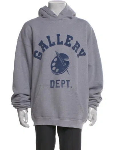 Pre-owned Gallery Dept. Art Dept Graphic Print Hoodie In Gray