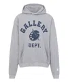 Gallery Dept. Hooded Grey Sweatshirt With Bold Graphic Print In Grey