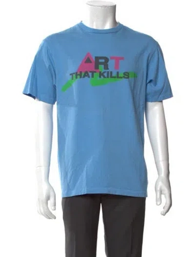 Pre-owned Gallery Dept. Art That Kills Graphic Print T-shirt In Blue