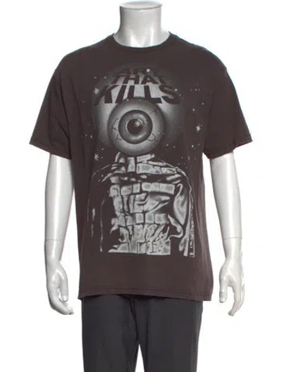 Pre-owned Gallery Dept. Art That Kills Graphic Print T-shirt In Brown