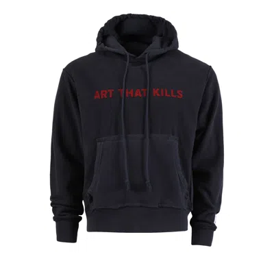 Pre-owned Gallery Dept. Art That Kills Reversible Hoodie 'black' | Men's Size Xxl