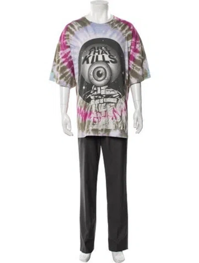 Pre-owned Gallery Dept. Art That Kills Tie-dye Print T-shirt In Pink