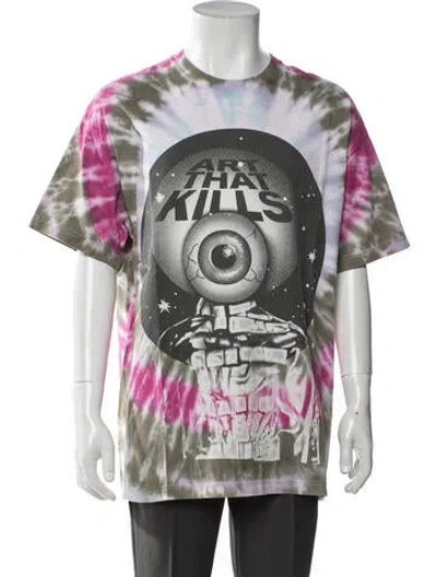 Pre-owned Gallery Dept. Art That Kills Tie-dye Print T-shirt In Pink