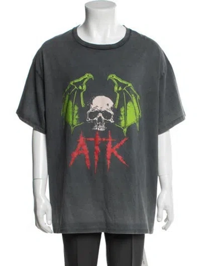 Pre-owned Gallery Dept. Atk Night Graphic Print T-shirt W/ Tags In Gray