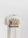 Gallery Dept. Relaxed-fit Graphic Print T-shirt With Theater Characters In White