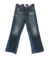 Gallery Dept. Belt-loop Logo-patch Jeans In Blue