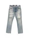 Gallery Dept. Belt-loop Distressed Jeans In Blue