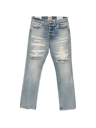 Gallery Dept. Belt-loop Distressed Jeans In Blue